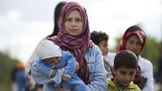 Migrants cross into Hungary from countries such as Syria.