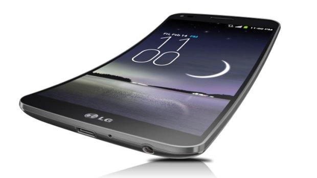 LG Flex 6-inch Android smartphone.