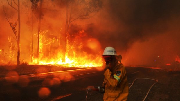 Firefighters are tackling an unpredictable fire in Manjimup (file picture)