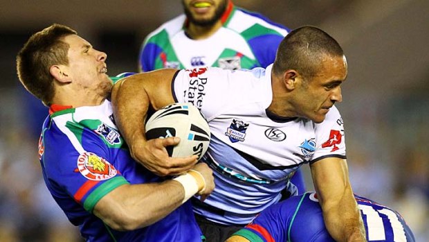 Banned ... Paul Aiton of the Sharks in action last year.