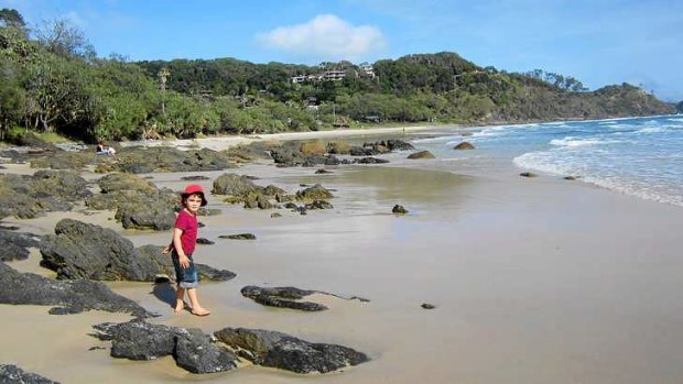 Happy campers: Wategos Beach at Byron Bay.