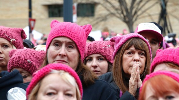 The pussy hat made it to the cover of both Time magazine and the New Yorker as the image to represent the feminist movement against Trump.