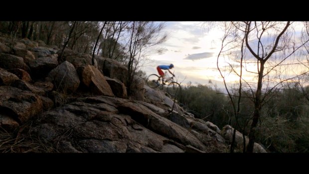 Another moment from the VisitCanberra campaiign - mountain biking.