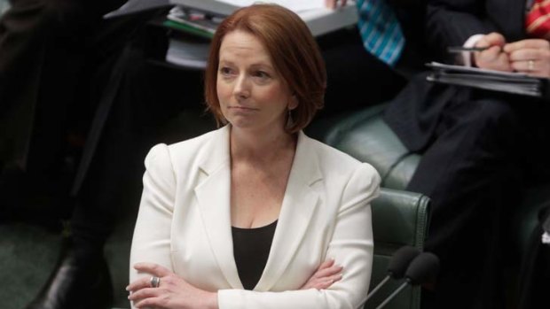 Under the pump ... Julia Gillard.