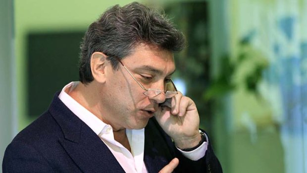 Russian opposition leader Boris Nemtsov.
