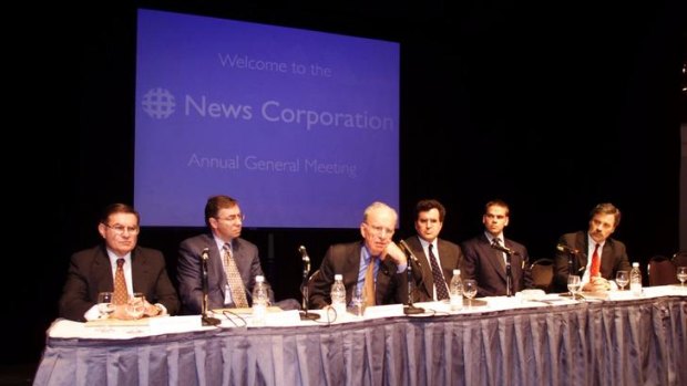 Rupert Murdoch and News Corporation  Board members at News Corp AGM in Adelaide.