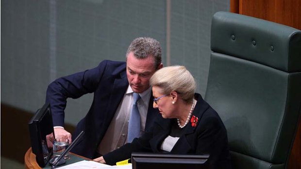 Manager of government business Christopher Pyne said the opposition’s motion was about “smear and innuendo directed at the Speaker’s office”.