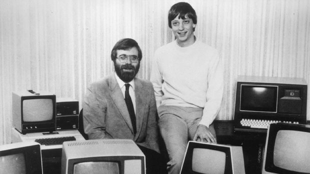 Paul Allen and Bill Gates in the early days of Microsoft.