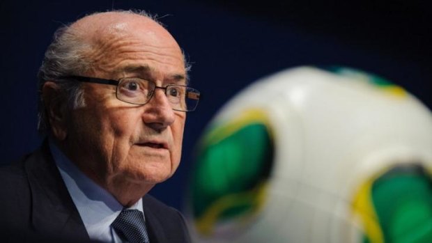 Under pressure: FIFA president Sepp Blatter.