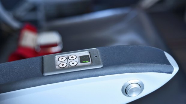 A 'secret button' is rumoured to give passengers in the aisle a little more room.