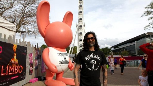 Stormie Mills, the brainchild and artist behind the popular giant pink bunnies.