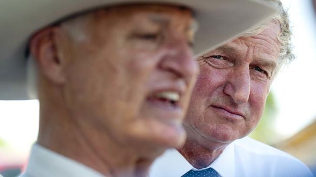 Ray Hopper, pictured with Bob Katter, will run for a senate seat.