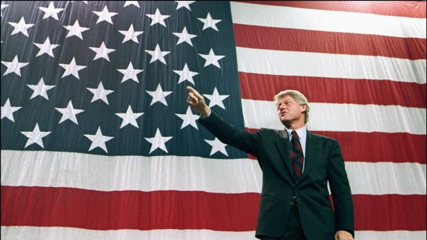 Democratic presidential candidate Bill Clinton in 1992.