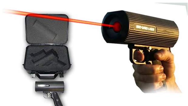 Hi-tech harrassment: laser option from Bird Gard Australia.
