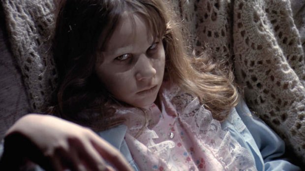 Linda Blair as a teen in <i>The Exorcist</i>.