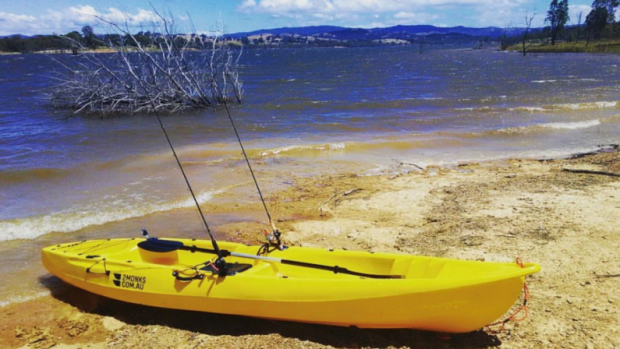 An image of the missing man's 2 Monks kayak.