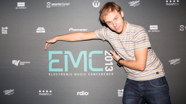 'Cultural phenomenon' ... DJ Armin van Buuren at the conference.