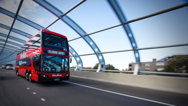 The Skybus: the closest thing we have to a rail link.