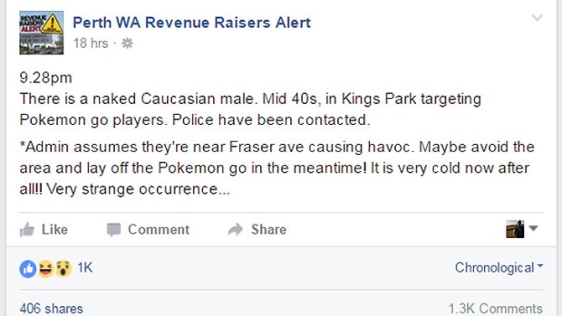 The post on Facebook about the Kings Park flashers has received more than 1300 comments.