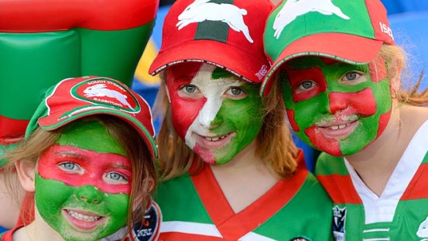 Showing their colours ... times are good for Rabbitohs' fans.