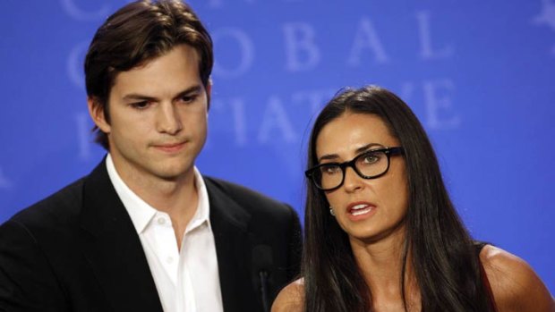 Split? ... Ashton Kutcher and Demi Moore.