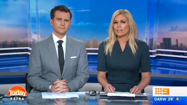 Sonia Kruger and David Campbell on Nine's <i>Today Extra</i>.