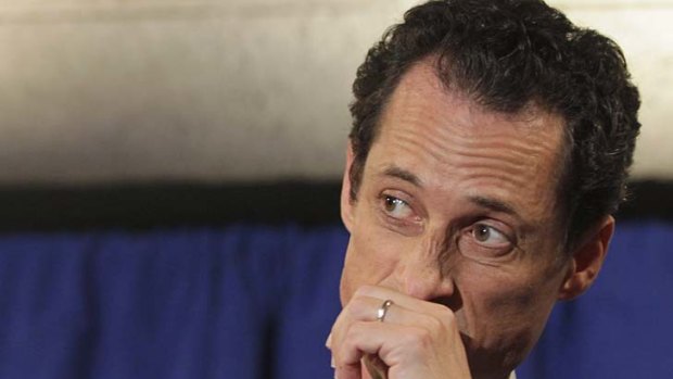 Anthony Weiner at his news conference.