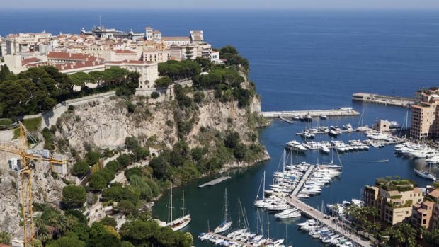 The cliffs of Monaco.