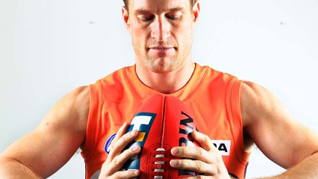 Playing coach: ex-Lion Luke Power hopes to mentor young GWS players, as he was mentored by Craig Lambert 14 years ago.
