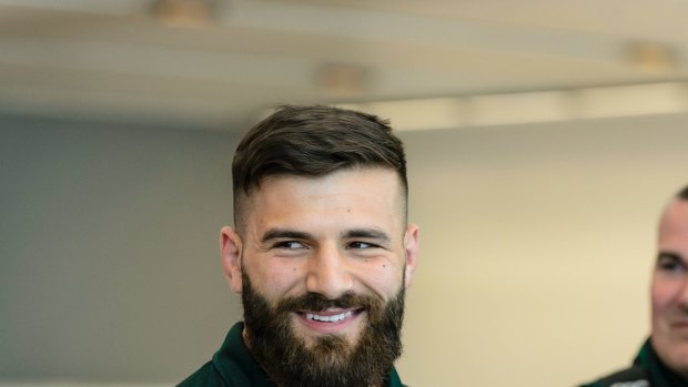 Proud Aussie: Josh Mansour has mixed emotions about playing against Lebanon.