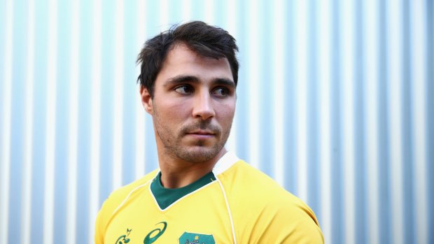 That's gold: Wallabies halfback Nick Phipps.