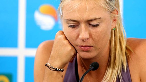 Disappointed ... Maria Sharapova of Russia announces her withdrawal from the Brisbane International.