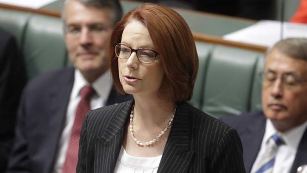 Losing popularity ... Julia Gillard.