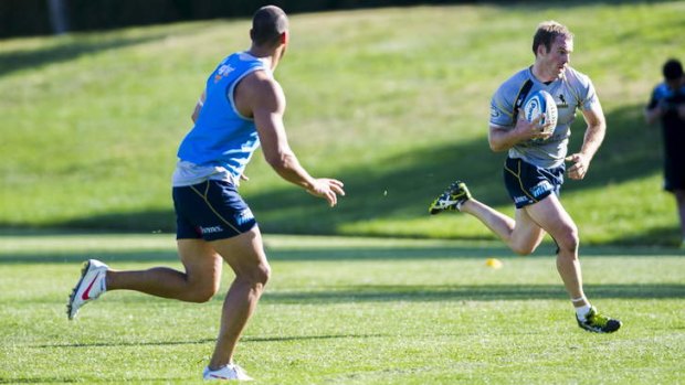 Brumbies' Pat McCabe during Brumbies' training on Tuesday afternoon.