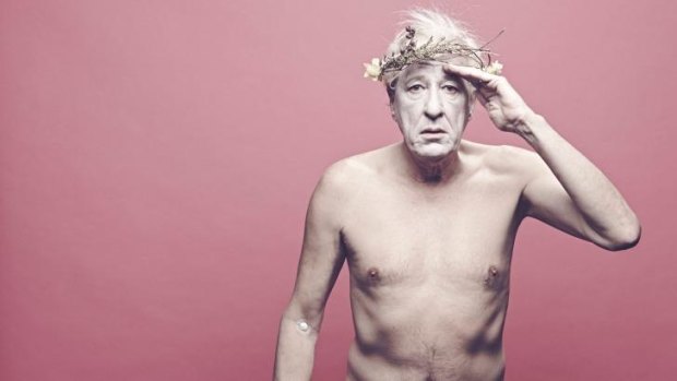 Geoffrey Rush bares all in an image that sent the Sydney Theatre Company's website into meltdown.