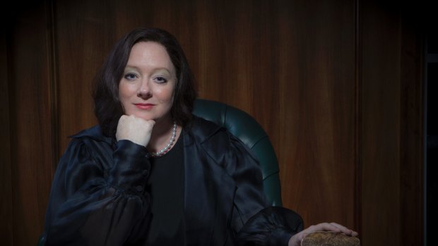 Mandy McElhinney as Gina Rinehart in Nine's <i>House of Hancock</i>.