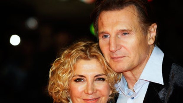 The late Natasha Richardson with her husband, fellow actor, Liam Neeson. 
