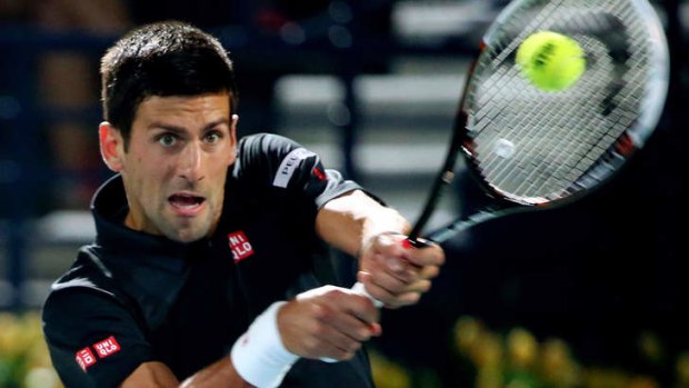 Returning serve: Serbia's Novak Djokovic.