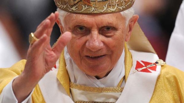 Pope Benedict . . . breaking with tradition of job for life.