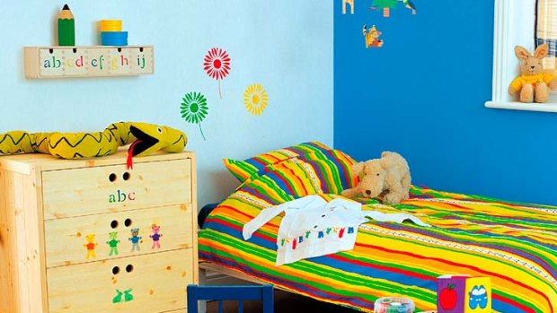 Colourful children's bedroom.