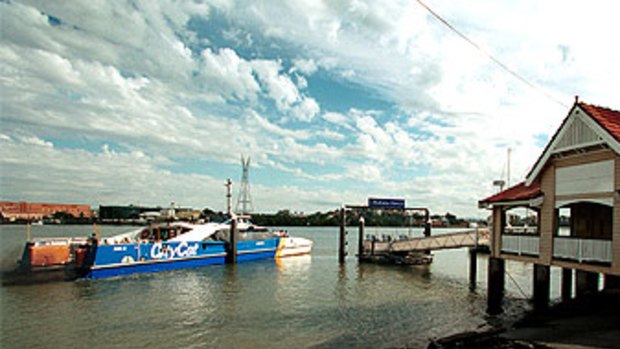 The Bulimba ferry terminal.