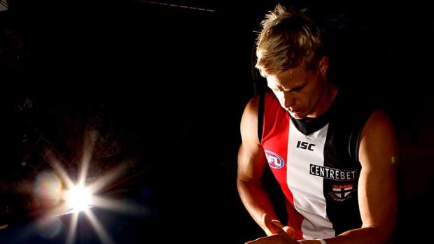 Tough times: Nick Riewoldt's numbers are down, from goals to marks, and he's had an injury that's slowed him. Can he come back to play like he used to?