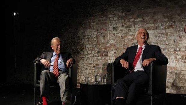 An interlude with two great interviewers ... Sir David Frost and Sir Michael Parkinson.