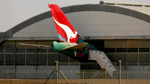 Qantas' maintenance site at Avalon airport.