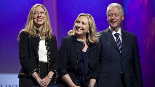 "Struggled" to pay for education: Hillary Clinton with her daughter, Chelsea, and husband Bill. By  2001, they had accrued an enormous legal debt, much of it owed to Mr Clinton's attorneys.