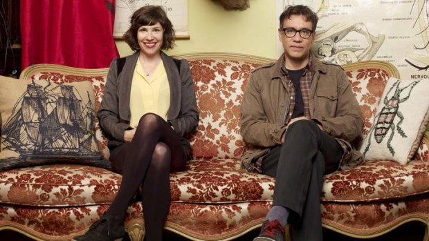 Gentle hipster shake: The characters Carrie Brownstein and Fred Armisen portray are 'not that different from us'.