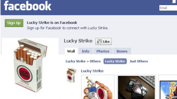 Homage or promotion?... a fan page for Lucky Strike.