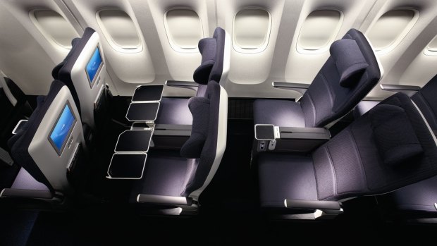Roomy ride: British Airways' Premium Economy seats.