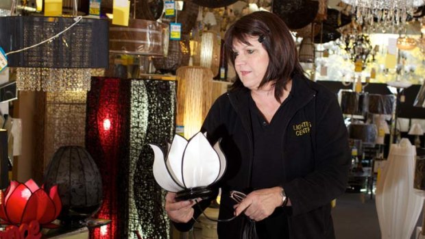 "If [customers] come in and get good service, the right advice and a fair price, they will buy" ... Anne Parnham, owner of <em>The Lighting Centre</em> at Campbelltown.