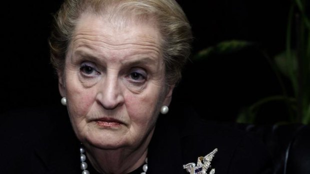 Not impressed ... Former US secretary of state Madeleine Albright wasted no time in putting comedian Conan O'Brien in his place on Twitter.